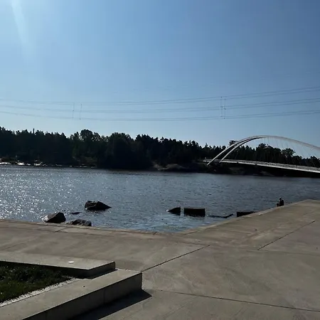 Great Two Bedrooms With A Private Sauna And A Sea View From The Balcony Close Center Helsingfors